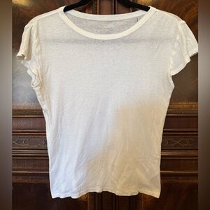 Everlane The Organic Cotton Tissue Crew - White